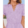 image:imageZESICA Womens Summer Floral Flowy Midi Dress Beach Party DressesPurple