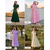 image:imageZESICA Womens Summer Floral Flowy Midi Dress Beach Party DressesPurple