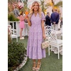 image:imageZESICA Womens Summer Floral Flowy Midi Dress Beach Party DressesPurple