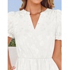 image:imageZESICA Womens Summer Floral Flowy Midi Dress Beach Party DressesWhite