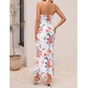 image:imageZESICA Womens Summer Floral Halter Neck Sleeveless Maxi DressIvory