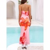 image:imageZESICA Womens Summer Floral Halter Neck Sleeveless Maxi DressLightpink