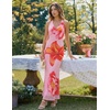 image:imageZESICA Womens Summer Floral Halter Neck Sleeveless Maxi DressLightpink