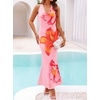 image:imageZESICA Womens Summer Floral Halter Neck Sleeveless Maxi DressLightpink