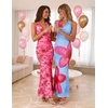 image:imageZESICA Womens Summer Floral Halter Neck Sleeveless Maxi DressRosypink