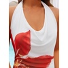 image:imageZESICA Womens Summer Floral Halter Neck Sleeveless Maxi DressWhite