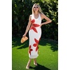 image:imageZESICA Womens Summer Floral Halter Neck Sleeveless Maxi DressWhite