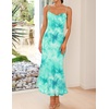image:imageZESICA Womens Summer Floral Sleeveless Bodycon Maxi DressAqua