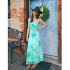 image:imageZESICA Womens Summer Floral Sleeveless Bodycon Maxi DressAqua