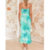 image:imageZESICA Womens Summer Floral Sleeveless Bodycon Maxi DressAqua