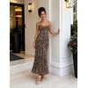 image:imageZESICA Womens Summer Floral Sleeveless Bodycon Maxi DressLeopard