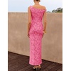 image:imageZESICA Womens Summer One Shoulder Floral Bodycon Midi DressesHotpink