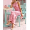 image:imageZESICA Womens Summer One Shoulder Floral Bodycon Midi DressesPink