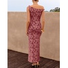image:imageZESICA Womens Summer One Shoulder Floral Bodycon Midi DressesWine