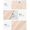 image:imageZESICA Womens Summer Short Sleeve Tie Front Mini DressApricot