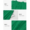 image:imageZESICA Womens Summer Short Sleeve Tie Front Mini DressGreen