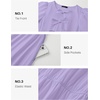 image:imageZESICA Womens Summer Short Sleeve Tie Front Mini DressLightpurple
