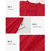 image:imageZESICA Womens Summer Short Sleeve Tie Front Mini DressRed