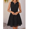 image:imageZESICA Womens Summer Sleeveless Hollow Out Mini DressesBlack