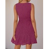 image:imageZESICA Womens Summer Sleeveless Hollow Out Mini DressesFuchsia