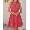 image:imageZESICA Womens Summer Sleeveless Hollow Out Mini DressesWatermelon