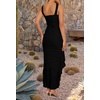 image:imageZESICA Womens Summer Sleeveless Ruched Bodycon Long DressesDim