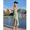 image:imageZESICA Womens Summer Sleeveless Ruched Bodycon Long DressesSage