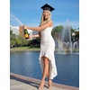 image:imageZESICA Womens Summer Sleeveless Ruched Bodycon Long DressesWhite