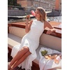image:imageZESICA Womens Summer Sleeveless Ruched Bodycon Long DressesWhite