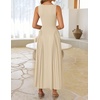 image:imageZESICA Womens Summer Sleeveless Square Neck Vacation SundressApricot