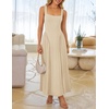 image:imageZESICA Womens Summer Sleeveless Square Neck Vacation SundressApricot