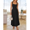 image:imageZESICA Womens Summer Sleeveless Square Neck Vacation SundressBlack