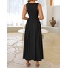 image:imageZESICA Womens Summer Sleeveless Square Neck Vacation SundressBlack