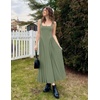 image:imageZESICA Womens Summer Sleeveless Square Neck Vacation SundressGreen