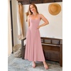 image:imageZESICA Womens Summer Sleeveless Square Neck Vacation SundressGreypink