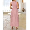 image:imageZESICA Womens Summer Sleeveless Square Neck Vacation SundressGreypink