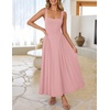image:imageZESICA Womens Summer Sleeveless Square Neck Vacation SundressGreypink