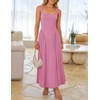image:imageZESICA Womens Summer Sleeveless Square Neck Vacation SundressPink