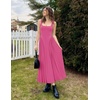image:imageZESICA Womens Summer Sleeveless Square Neck Vacation SundressRose