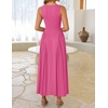 image:imageZESICA Womens Summer Sleeveless Square Neck Vacation SundressRose
