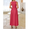 image:imageZESICA Womens Summer Sleeveless Square Neck Vacation SundressWatermelonred