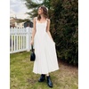 image:imageZESICA Womens Summer Sleeveless Square Neck Vacation SundressWhite