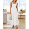 image:imageZESICA Womens Summer Sleeveless Square Neck Vacation SundressWhite