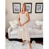 image:imageZESICA Womens Summer Sleeveless Striped Vacation Midi DressApricot