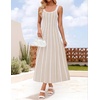image:imageZESICA Womens Summer Sleeveless Striped Vacation Midi DressApricot