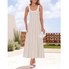 image:imageZESICA Womens Summer Sleeveless Striped Vacation Midi DressApricot