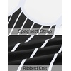 image:imageZESICA Womens Summer Sleeveless Striped Vacation Midi DressBlack
