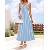 image:imageZESICA Womens Summer Sleeveless Striped Vacation Midi DressBlue