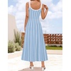 image:imageZESICA Womens Summer Sleeveless Striped Vacation Midi DressBlue