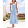 image:imageZESICA Womens Summer Sleeveless Striped Vacation Midi DressBlue